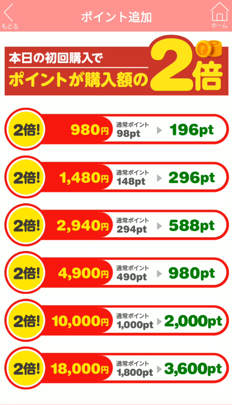 桜プレミアム コイン購入プラン
