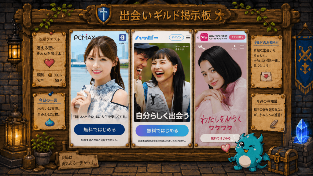 3大出会い系サイト