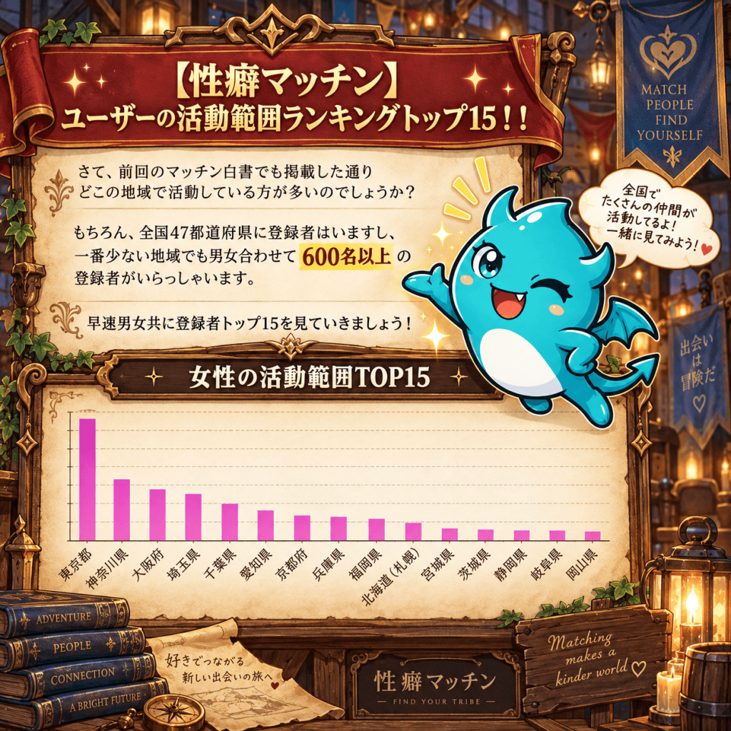 性癖マッチン全国活動範囲