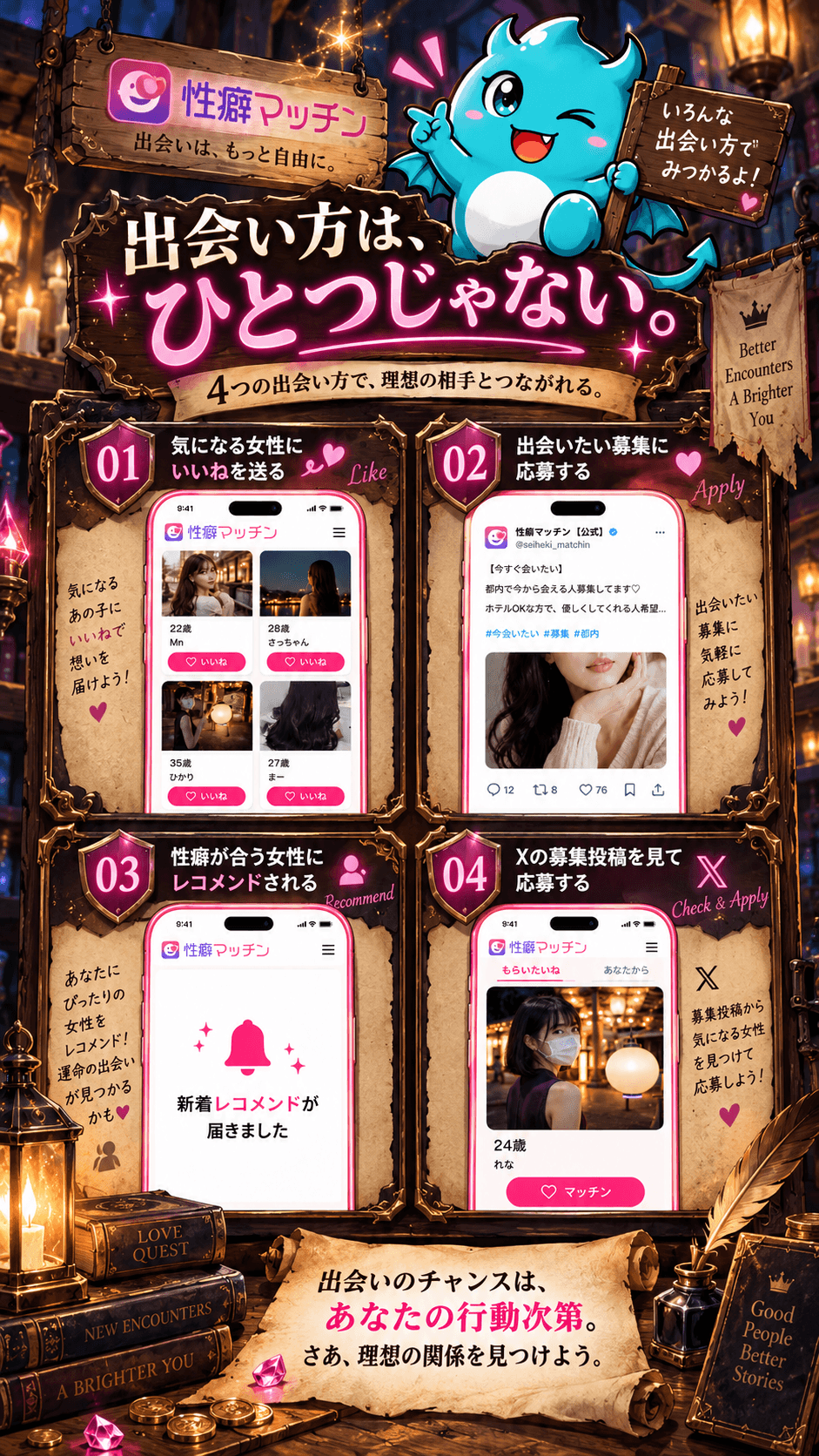 性癖マッチンのマッチング方法