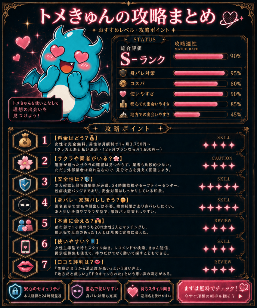 トメきゅん総合評価