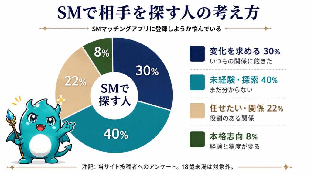SMマッチングアプリを探す人