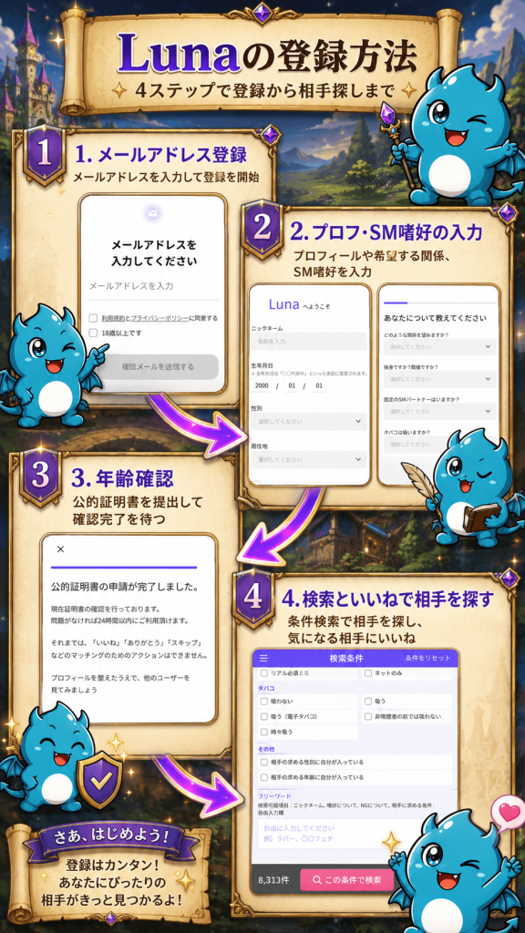 Luna登録方法