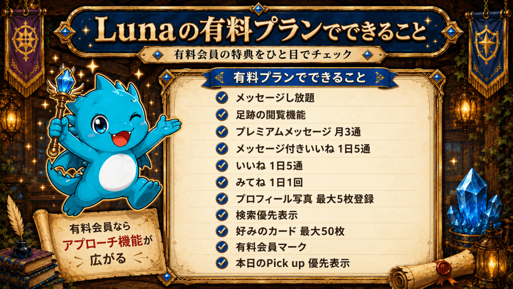 Luna無料でできること