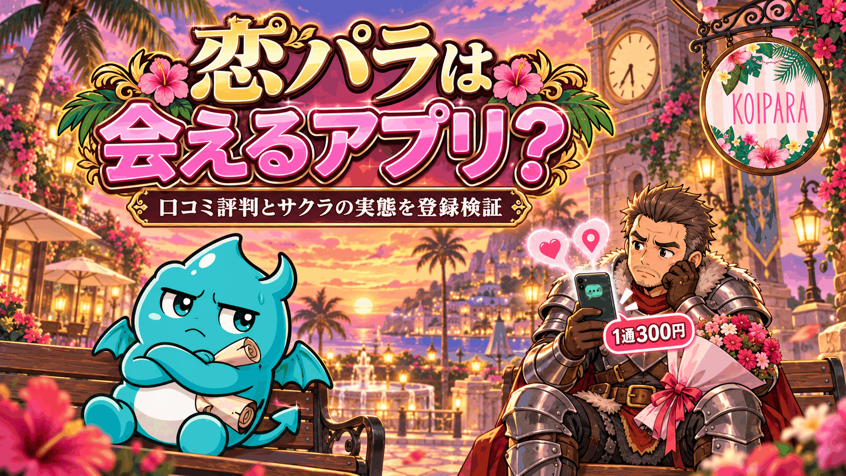 恋パラは会えるアプリ？口コミ評判とサクラの実態を登録検証！